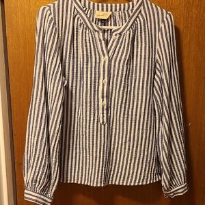 Universal Thread Black and White Sailor Collar Blouse